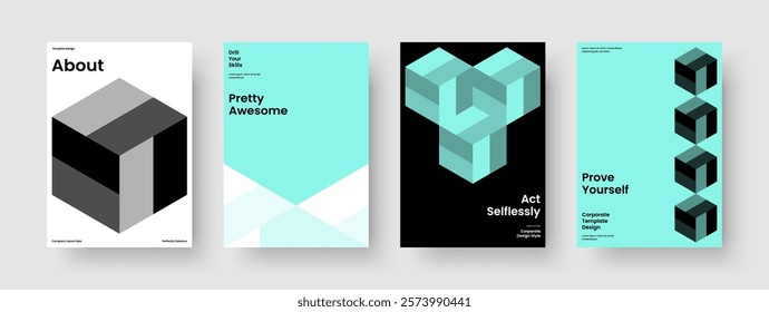 Geometric Flyer Template. Abstract Book Cover Layout. Creative Brochure Design. Background. Report. Poster. Banner. Business Presentation. Notebook. Portfolio. Journal. Advertising. Handbill