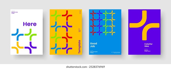 Modelo de Panfleto Geométrico. Layout de folheto abstrato. Design de cartaz isolado. Capa de Livro. Apresentação de negócios. Faixa. Histórico. Relatório. Catálogo. Folheto informativo. Panfleto. Conhecimento manual. Revista. Diário