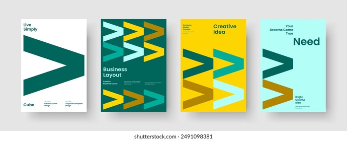 Geometric Flyer Template. Abstract Poster Design. Isolated Business Presentation Layout. Background. Banner. Brochure. Book Cover. Report. Journal. Pamphlet. Notebook. Brand Identity. Newsletter