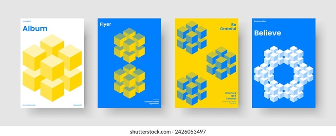 Geometric Flyer Template. Abstract Report Design. Modern Book Cover Layout. Poster. Banner. Brochure. Business Presentation. Background. Pamphlet. Leaflet. Newsletter. Portfolio. Advertising