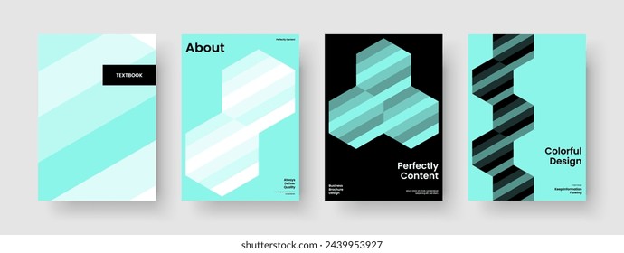 Geometrische Flyer-Vorlage. In: Creative Book Cover Design. Modernes Bannerlayout. Broschüre. Hintergrund. Poster. Bericht. Geschäftspräsentation. Merkblatt. Newsletter. Werbung. In: Journal. Mappe