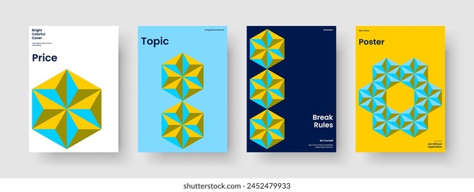 Geometric Flyer Template. Creative Brochure Design. Isolated Report Layout. Book Cover. Banner. Background. Business Presentation. Poster. Brand Identity. Pamphlet. Handbill. Catalog. Magazine