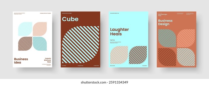 Geometric Flyer Template. Isolated Book Cover Layout. Abstract Business Presentation Design. Banner. Report. Poster. Background. Brochure. Catalog. Journal. Notebook. Pamphlet. Magazine