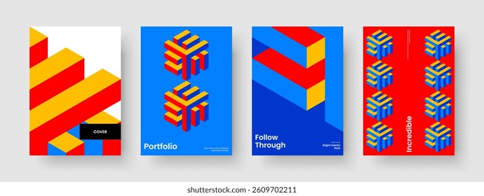 Geometric Flyer Template. Isolated Book Cover Design. Creative Background Layout. Poster. Banner. Brochure. Business Presentation. Report. Newsletter. Advertising. Handbill. Portfolio