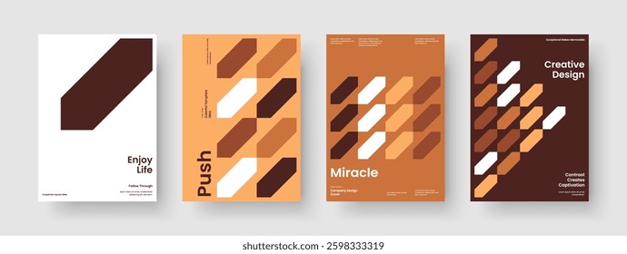 Geometric Flyer Template. Isolated Brochure Design. Modern Book Cover Layout. Background. Poster. Banner. Business Presentation. Report. Catalog. Leaflet. Newsletter. Advertising. Pamphlet