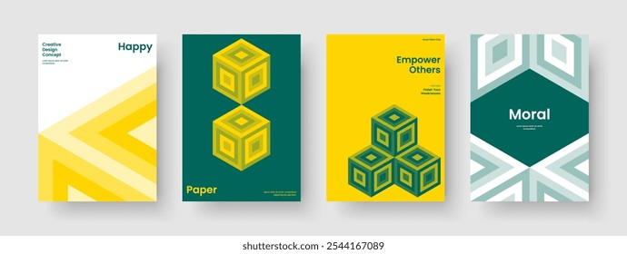 Plantilla de volante geométrico. Diseño de póster aislado. Diseño de fondo creativo. Presentación de Negocios. Informe. Anuncio. Folleto. Portada de libro. Cartera. Catálogo. Identidad de marca. Publicidad. Diario