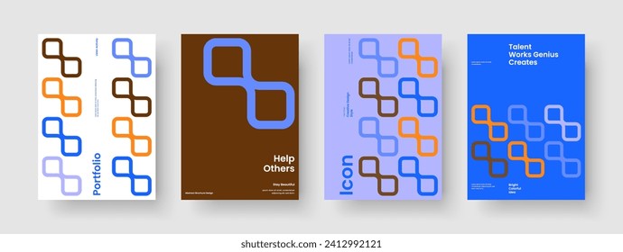 Geometrisches Flugblatt. Berichtsdesign isoliert. Abstraktes Broschürenlayout. Poster. Banner. Geschäftsvorführung. Hintergrund. Buchcover. Newsletter. Handbrief. Katalog. Pamphlet. Magazin