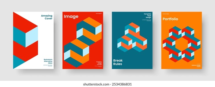 Geometric Flyer Template. Isolated Report Design. Modern Business Presentation Layout. Book Cover. Poster. Brochure. Background. Banner. Leaflet. Pamphlet. Brand Identity. Portfolio. Magazine