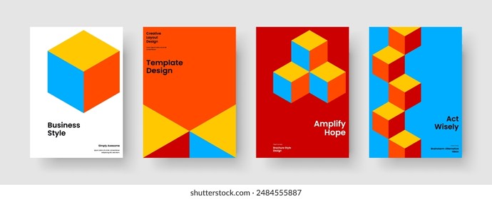 Geometric Flyer Template. Modern Background Layout. Isolated Business Presentation Design. Report. Book Cover. Poster. Banner. Brochure. Pamphlet. Magazine. Portfolio. Advertising. Newsletter