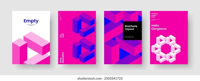 Plantilla de volante geométrico. Diseño de fondo moderno. Diseño de presentación empresarial aislado. Informe. Anuncio. Cartel. Folleto. Portada de libro. Cartera. Catálogo. Boletín informativo. Publicidad. Folleto