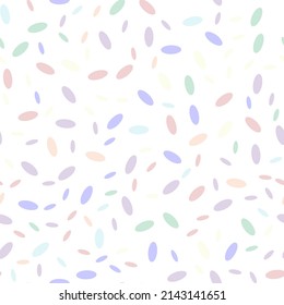 Geometric Flying Oval Geometry. Irregular Circle Fun. Rainbow Happy Color Background. Blast Dot Fun. Bright Explosion Paint. Abstract Vector Art. Seamless Holiday Spot Design. Rainbow Cute Dot Pattern