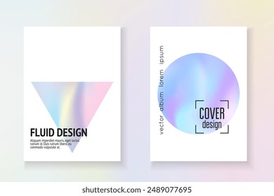 Geometric Foil. Chrome Concept. Plastic Effect. Minimal Presentation. Geometry Poster. Purple Rainbow Label. Business Metal Backdrop. Violet Geometric Foil
