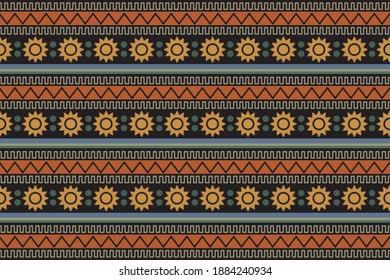 el patrón étnico geométrico es fluido. composición oriental de color. ilustración vectorial.diseño para papel pintado, fondo, tela, cortina, alfombra, ropa, batik.