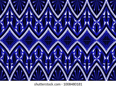 Geometric folklore ornament. Tribal ethnic vector texture. Seamless striped  pattern in Aztec style. Figure tribal  embroidery. Indian, Scandinavian, Slavic, Mexican, folk pattern. 