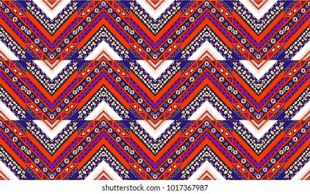 Geometric folklore ornament. Tribal ethnic vector texture. Seamless striped  pattern in Aztec style. Figure tribal  embroidery. Indian, Scandinavian, Slavic, Mexican, folk pattern. 
