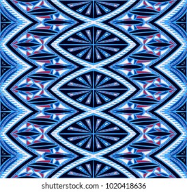 Geometric folklore ornament. Tribal ethnic vector texture. Seamless striped  pattern in Aztec style. Figure tribal  embroidery. Indian, Scandinavian, Slavic, Mexican, folk pattern. 