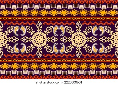 geometric folklore ornament. Tribal ethnic vector texture. Seamless striped pattern in Aztec style. Figure tribal embroidery. Indian, Scandinavian, Gypsy, Mexican, folk pattern.