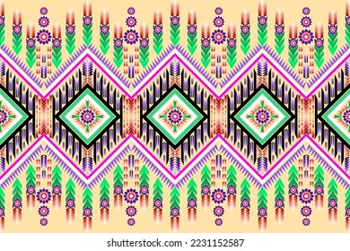 geometric folklore ornament Tribal ethnic vector texture striped pattern in Aztec style Figure tribal embroidery Indian Scandinavian Gyp sy Mexican folk pattern ikat 