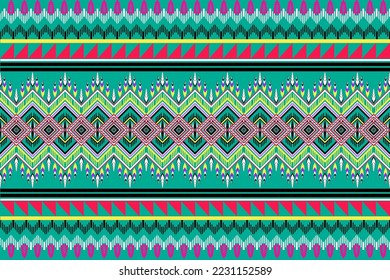 geometric folklore ornament Tribal ethnic vector texture striped pattern in Aztec style Figure tribal embroidery Indian Scandinavian Gyp sy Mexican folk pattern ikat 