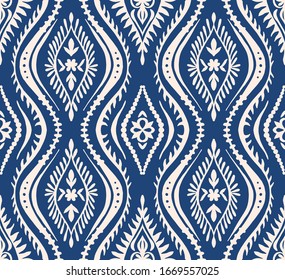 Folklore geométrico adornado con olas. Patrón de amortiguador vectorial oriental. Antiguo arte árabe. Textura étnica tribal. Motivo español en la alfombra. Estilo azteca. Alfombra india. Borde gitano, mexicano