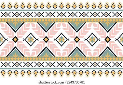 geometric folklore pattern design. Figure tribal embroidery. 