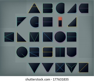 Geometric font