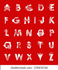 Geometric font. Creative Alphabet. Abstract  hipster font,  drawn by hand illustration 