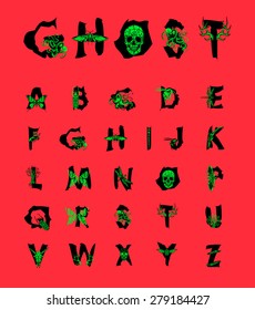 Geometric font. Creative Alphabet. Abstract  hipster font,  drawn by hand illustration 