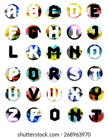 Geometric font. Creative Alphabet. Modern typographic set