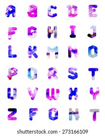 Geometric font. Creative Alphabet. Modern typographic set