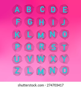 Geometric font. Creative Alphabet. Typographic Set