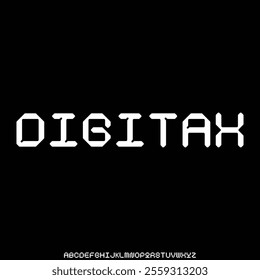 geometric font vector alphabet set vector