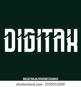 geometric font vector alphabet set vector