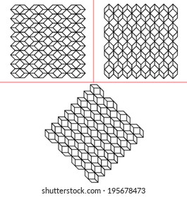 geometric form for background and 3d appearance