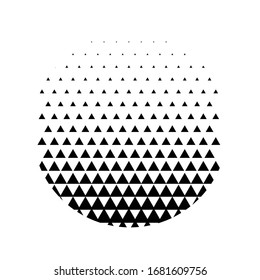 Geometric Form Circle white background vector pattern and abstract. Gradient Black and White