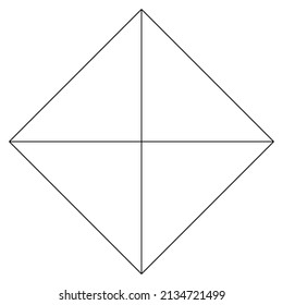 Geometrische Formation, Symbol, Symbol. Vektorgrafik mit abstrakter Geometrie