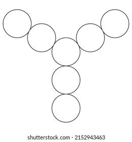 Geometrische Formation, Symbol, Symbol. Vektorgrafik mit abstrakter Geometrie