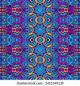 Geometric forms colorful abstract decorative vector seamless pattern