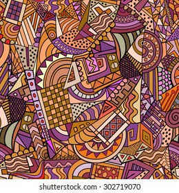 Geometric forms colorful abstract decorative vector seamless pattern