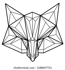 Geometric Fox Head Vector Art Poly Stock Vector (Royalty Free ...