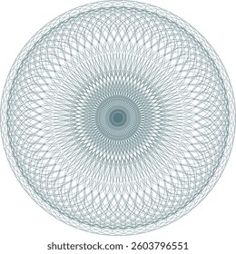Geometric fractal pattern. An abstract flower ornament.