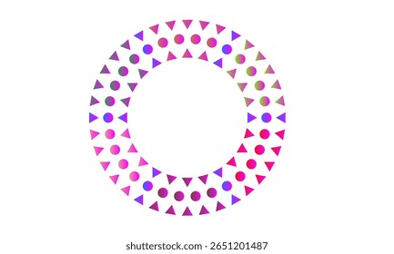 Arte de marco geométrico con Formas alternas: diseño de patrón de círculo y polígono para fondo, Fondo de pantalla, diseño, patrón, textura, marco, arte, concepto, arte decorativo, ilustración y Anuncio
