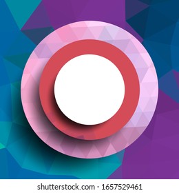 Geometric frame from circles, geometric design, abstract background modern futuristic graphic with stripes, design, mosaic, bright poster, banner  vector