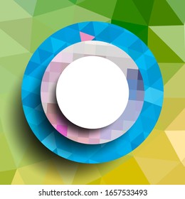 Geometric frame from circles, geometric design, abstract background modern futuristic graphic with stripes, design, mosaic, bright poster, banner  vector