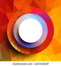 Geometric frame from circles, geometric design, abstract background modern futuristic graphic with stripes, design, mosaic, bright poster, banner  vector