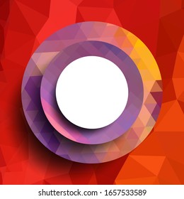 Marco geométrico de los círculos, diseño geométrico, fondo abstracto gráfico futurista moderno con rayas, diseño, mosaico, póster brillante, vectorial banner
