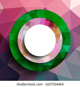 Geometric frame from circles, geometric design, abstract background modern futuristic graphic with stripes, design, mosaic, bright poster, banner  vector