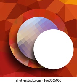 Geometric frame from circles, geometric design, abstract background modern futuristic graphic with stripes, design, mosaic, bright poster, banner  vector