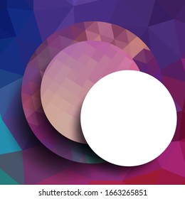Geometric frame from circles, geometric design, abstract background modern futuristic graphic with stripes, design, mosaic, bright poster, banner  vector