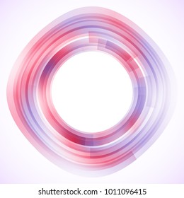 Geometric frame from circles, vector abstract background, wallpaper
